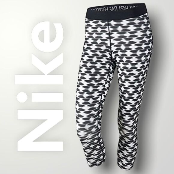 Nike, Womens Relay Printed Cropped Boho Tribal Patterned Leggings Women’s XS - Picture 2 of 13